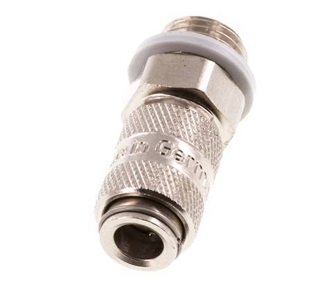 Nickel-plated Brass DN 2.7 (Micro) Air Coupling Socket G 1/8 inch Male