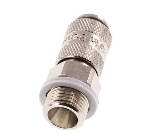 Nickel-plated Brass DN 2.7 (Micro) Air Coupling Socket G 1/8 inch Male