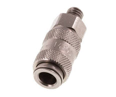 Stainless steel DN 2.7 (Micro) Air Coupling Socket M5 Male