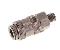 Stainless steel DN 2.7 (Micro) Air Coupling Socket M5 Male