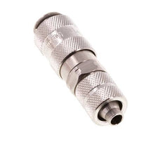 Edelstahl 316L DN 2,7 (Micro) Luftkupplung Muffe 4x6 mm Überwurfmutter Doppelabsperrung