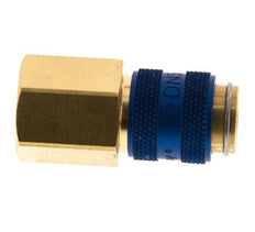 Messing DN 5 Blau Luftkupplung Muffe G 1/4 Zoll Innengewinde
