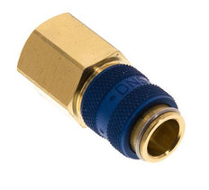 Messing DN 5 Blau Luftkupplung Muffe G 1/4 Zoll Innengewinde