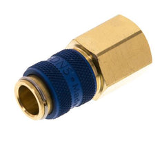 Messing DN 5 Blau Luftkupplung Muffe G 1/4 Zoll Innengewinde