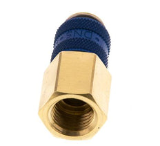 Messing DN 5 Blau Luftkupplung Muffe G 1/4 Zoll Innengewinde