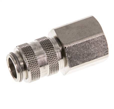Messing vernickelt DN 5 Luftkupplungsmuffe G 3/8 Zoll Innengewinde