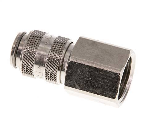 Messing vernickelt DN 5 Luftkupplungsmuffe G 3/8 Zoll Innengewinde