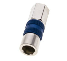 Nickel-plated Brass DN 5 Blue-Coded Air Coupling Socket G 1/8 inch Female