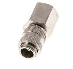 Nickel-plated Brass DN 5 Air Coupling Socket G 3/8 inch Female Double Shut-Off