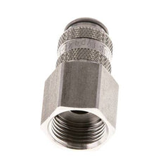 Edelstahl 316L DN 5 Luftkupplung Muffe G 3/8 Zoll Innengewinde Doppelabsperrung