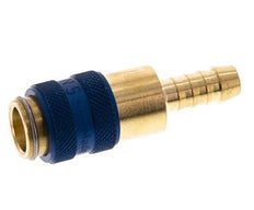 Messing DN 5 Blau Luftkupplungsmuffe 6 mm Schlauchpfeiler