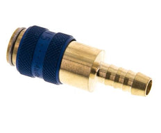 Messing DN 5 Blau Luftkupplungsmuffe 6 mm Schlauchpfeiler