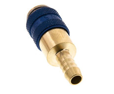 Messing DN 5 Blau Luftkupplungsmuffe 6 mm Schlauchpfeiler