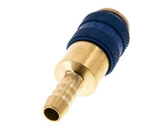 Messing DN 5 Blau Luftkupplungsmuffe 6 mm Schlauchpfeiler