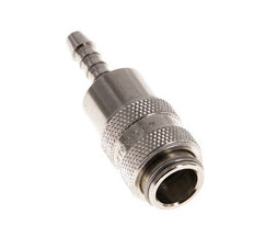 Messing vernickelt DN 5 Luftkupplungsmuffe 4 mm Schlauchpfeiler