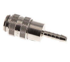 Messing vernickelt DN 5 Luftkupplungsmuffe 4 mm Schlauchpfeiler