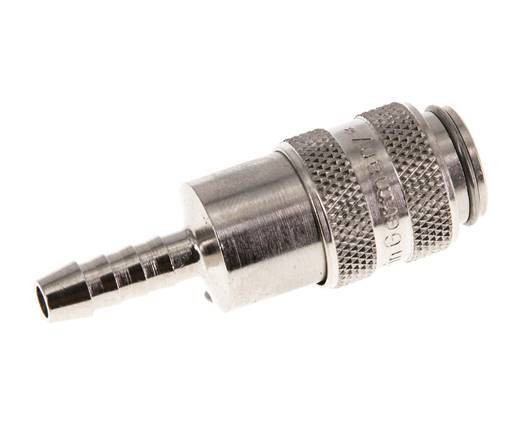 Messing vernickelt DN 5 Luftkupplungsmuffe 5 mm Schlauchpfeiler