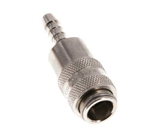 Messing vernickelt DN 5 Luftkupplungsmuffe 6 mm Schlauchpfeiler