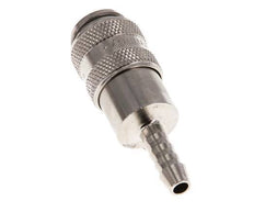 Messing vernickelt DN 5 Luftkupplungsmuffe 5 mm Schlauchpfeiler