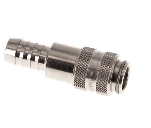 Nickel-plated Brass DN 5 Air Coupling Socket 9 mm Hose Pillar