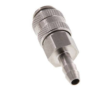 Edelstahl DN 5 Luftkupplungsmuffe 6 mm Schlauchsäule Doppelabsperrung