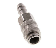 Edelstahl DN 5 Luftkupplungsmuffe 8 mm Schlauchsäule Doppelabsperrung
