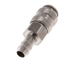 Edelstahl DN 5 Luftkupplungsmuffe 8 mm Schlauchsäule Doppelabsperrung