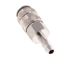 Edelstahl 316L DN 5 Luftkupplungsmuffe 4 mm Schlauchsäule Doppelabsperrung