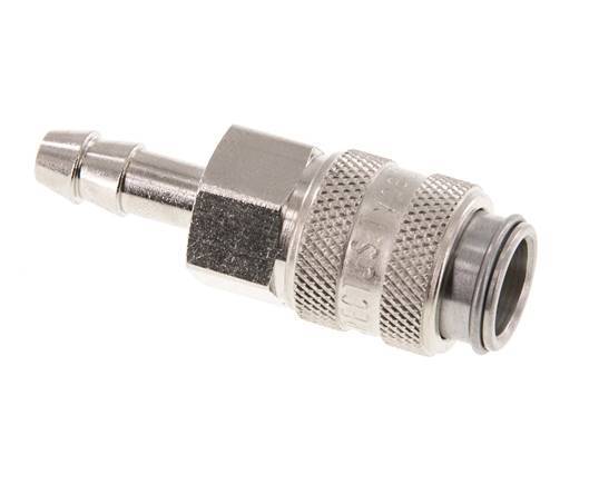 Gehärteter Stahl DN 5 Luftkupplungsmuffe 6 mm Schlauchpfeiler
