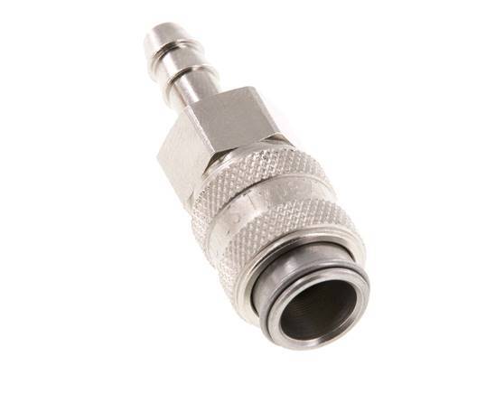 Gehärteter Stahl DN 5 Luftkupplungsmuffe 6 mm Schlauchpfeiler