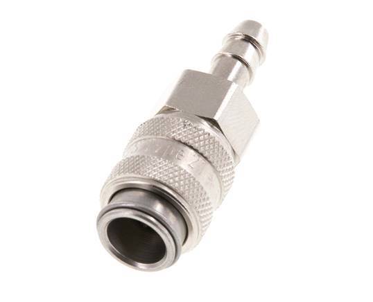 Gehärteter Stahl DN 5 Luftkupplungsmuffe 6 mm Schlauchpfeiler