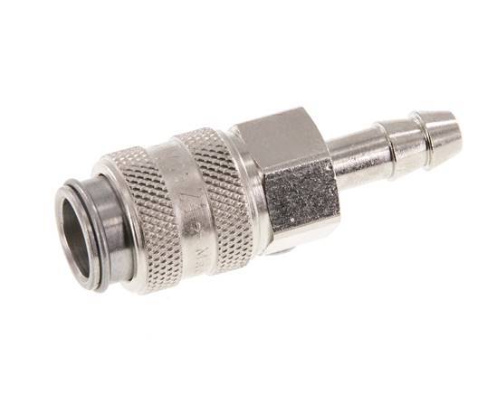 Gehärteter Stahl DN 5 Luftkupplungsmuffe 6 mm Schlauchpfeiler