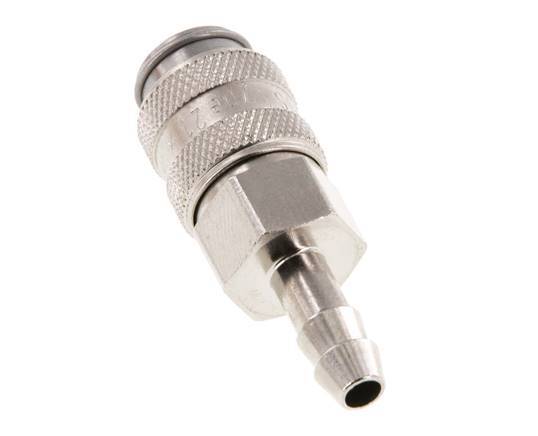 Gehärteter Stahl DN 5 Luftkupplungsmuffe 6 mm Schlauchpfeiler