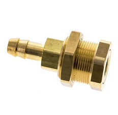 Messing DN 5 Luftkupplung Muffe 8 mm Schlauch Säule Bulkhead Pull-Off
