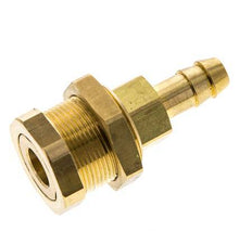 Messing DN 5 Luftkupplung Muffe 8 mm Schlauch Säule Bulkhead Pull-Off