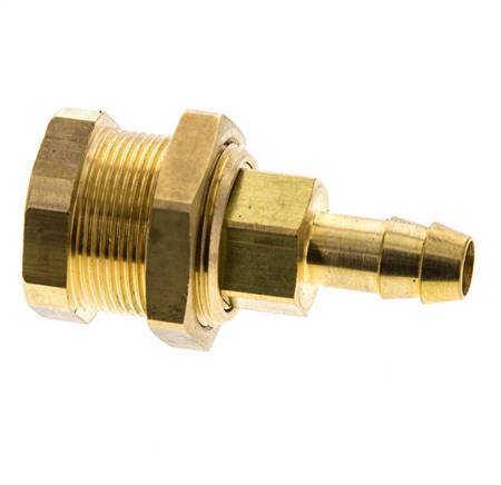Messing DN 5 Luftkupplung Muffe 8 mm Schlauch Säule Bulkhead Pull-Off