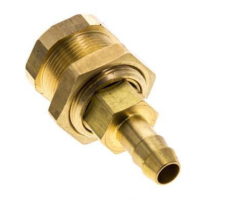Messing DN 5 Luftkupplung Muffe 8 mm Schlauch Säule Bulkhead Pull-Off