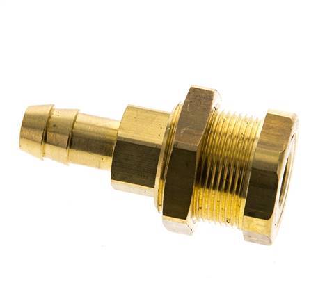 Messing DN 5 Luftkupplung Muffe 9 mm Schlauch Säule Bulkhead Pull-Off