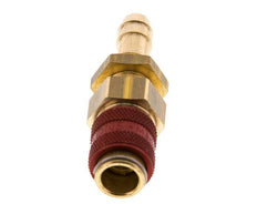 Messing DN 5 Rot Air Coupling Socket 8 mm Schlauch Säule Bulkhead