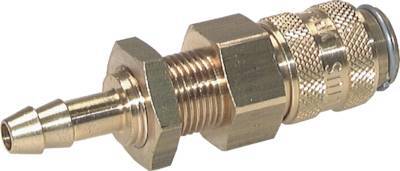Messing DN 5 Rot Air Coupling Socket 9 mm Schlauch Säule Bulkhead