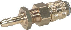 Messing DN 5 Rot Air Coupling Socket 9 mm Schlauch Säule Bulkhead