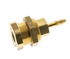 Messing DN 5 Luftkupplung Muffe 4 mm Schlauch Säule Bulkhead Pull-Off Double Shut-Off