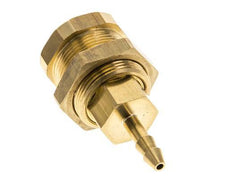 Messing DN 5 Luftkupplung Muffe 4 mm Schlauch Säule Bulkhead Pull-Off Double Shut-Off