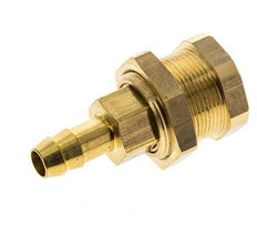Messing DN 5 Luftkupplung Muffe 8 mm Schlauch Säule Bulkhead Pull-Off Double Shut-Off