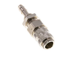 Messing vernickelt DN 5 Luftkupplungsmuffe 6 mm Schlauchsäule Bulkhead Double Shut-Off