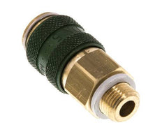 Messing DN 5 grün Luftkupplung Muffe G 1/8 Zoll männlich