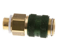Messing DN 5 grün Luftkupplung Muffe G 1/8 Zoll männlich