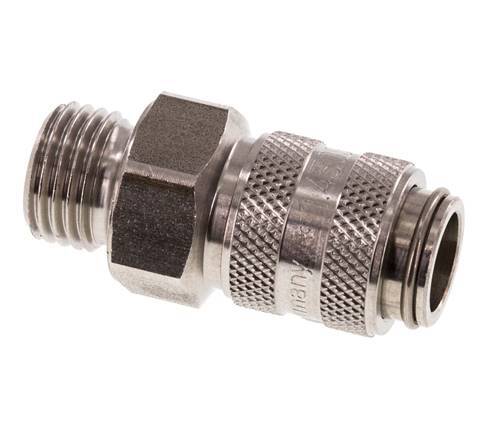 Edelstahl DN 5 Luftkupplung Muffe G 1/4 Zoll Außengewinde