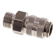 Edelstahl DN 5 Luftkupplung Muffe G 1/4 Zoll Außengewinde