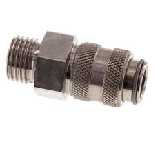 Edelstahl 316L DN 5 Luftkupplung Muffe G 1/4 Zoll Außengewinde